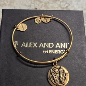 Alex and Ani Gold-Tone Charm Bracelet